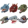 Masques de fête Halloween Dragon Dinosaure Bouche Ouverte Latex Horreur Couvre-chef Dino Cosplay Costume Peur 230206