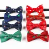 Bow Ties Style Plaid Children Bowtie Baby Kid Kids Tie Snowflake Tree Xmas Pattern For Boys Gifts BowTiesBow Emel22