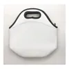Sublimeringsämnen återanvändbar neopren tygväska handväska isolerade mjuka lunchpåsar med blixtlåsdesign för arbetsskola FY3499 B0520A035