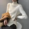 여성 조끼 Yan Shuang 하이 넥 스웨터 코트 등받이 P651221 Stra22와 얇은 디자인