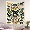 Papillons colorés Tapisserie Animal Décoration murale Couverture Boho Cactus succulentes Océan Créature Chambre Décoration Psychédélique Tapis J220804