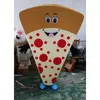Costumi mascotte pizza performance Vestito da festa operato da Halloween Cartone animato Cibi gustosi Personaggio Carnevale Natale Pasqua Pubblicità Costume da festa di compleanno
