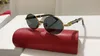 Svart överdimensionerad designer solglasögon för kvinna Män högkvalitativ metall gångjärn Trä solglasögon Män runt buffelhorn Glasögon kvinnors glasögon
