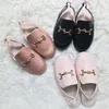 Kids Shoes Children Outdoor Slides Baby Girls Gold Slippers Toddler Boys Brand Flats Princess Slip On For Summer 220427