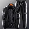 Winstand Couples Spring Sports Suits Пары быстрые спортивную одежду мужские и женские модные тренд -тренд набор Black White 220815