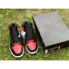 1 High OG Banned Heel With X Basketball Shoes Men Black Varsity Red White 2011 Release Лучшее качество спорта с оригинальной коробкой 7-13