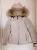 冬のダウンコートレディースファッションリアルオオカミの毛皮の女性ジャケット