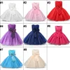 Princess Flower Girl Dress Summer Tutu Wedding Birthday Party Vestres para meninas trajes de crianças adolescentes projetos de baile m4158