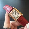 Orologio da donna alla moda, misura 27 x 27, 22 x 22, quadrante quadrato, orologio al quarzo impermeabile