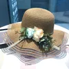 Wide Brim Hats Europe et les États-Unis Spring Suncreen Flowraps Fashion Edge Dome Shade dames Summer Beach Prew Hat