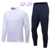 19 20 21 2022 2023 franse volwassen trainingspak kids set wk mbappe survetement voetbal jogging Equipe de 22 23 voetbal trainingspak kind jongen set lange mouw