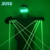 2022 Puntatore laser Nuovi guanti laser verdi di alta qualità Concert Bar Show Costumi luminosi Prop Party DJ Cantante che balla Guanti illuminati