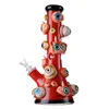 Caveo -bong di vetro con bomba bomba bong polpo diffuso downster halloween stile da 9 pollici 14,5 mm giunto femmina 7 mm di spessore TS049 050 063 091