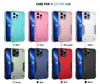 2 in 1 Phone Cases For Iphone 14 13 12 11 PLUS Pro Max XR XS 8/7/6 Shockproof Hard PC TPU Soft Shell Camera Protection Bumper Design Cover