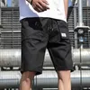 Heren shorts Summer Cargo Fashion knie lengte trekkoord mannen katoen kaki werk bermudas masculina plus maat 7xl 220714