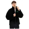 Lamb Wool Men's Winter New Jacket Coat Corduroy Pattern Windproof Oversized Hip Hop Streetwear Men's Jacket Jaqueta Masculina T220728