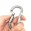 5pcs D-Ring-Verriegelung Carabiner Outdoor Screw Lock Schnalle Travel Kit Campingausrüstung Aluminium Schlüsselbund J220713