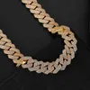 Wholale Good Quality Hip Hop Curb Cuban Link Chain Men Necklace Iced Out Cuban Chain