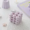 Bougie Cube Rubkc en diamant, 5x5x5cm, 1 pièce, jolies bougies d'aromathérapie en cire de soja, parfumées, relaxantes, cadeau d'anniversaire, de saint-valentin