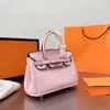 2022 Высококачественная роскошная классическая сумка Birkin Кожа большая мощность 20 см дизайнерские сумочки сумки для плеч сумки для модных сумочек поперечный костюм кошелек