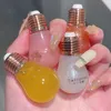 Lip Gloss Cute Light Bulb Shape Mini Shiny Plumper Oil Long Lasting Moisturizing Jelly Color Tint Lipstick Mask CareLipLipLip
