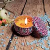 12/6/3st Candy Jars DIY Candle Tin Burs Making Kit Holder Lagring Fall för torrlagringskryddor Festfestartiklar och godis
