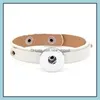 Bracelets de charme Botão de snap butty Fashion Noosa Chunks Charms de jóias de gengibre de couro FIT 18mm Snaps NewDhBest Drop de NewdhBest dhut3