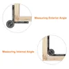 Gehrung Sah Winkelmesser Holzbearbeitung Winkel Finder ABS Mess Lineal Tragbare Meter Gauge Werkzeuge Mit Markierung Bleistift Dropshipping