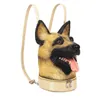 HBP 3D Lady Dog Head Backpack Animal Pu Bag Heren en Dames Multifunctionele tas Generatie 220805