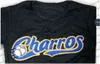 メキシコで作られたXFLSP Charros de Jalisco Baseball Jerseyメキシコステッチ100％ポリエステルソフトマテリアル - ブラックブルービンテージジャージ