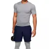 Erkek Tişörtler Marka Erkekler Buz İpek Tshirt Nefes Alabilir Yaz Hızlı Kurutma O yaka T-Shirt Erkekler Günlük Açık Spor Hızlı Dry Üst Kıyafetler 85199