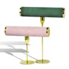 Pink Green Blue Bege Color Watch Organizer T-Bar Bracelet Storage Storage Jewelry Stand Stand para Home Shop 220727