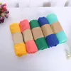 Fashion Scarf Women Candy Colored Cotton Linen Solid Color Female Shawls Beautiful Scarves Gifts