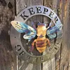 Decorative Objects & Figurines Keeper Of The Bees Metal Art Decoration Creative Wrought Iron Hanging Ornament For Home Garden Courtyard Deco