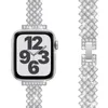 Premium Zircon -remsersättning för Apple Watch Series 7 6 5 4 3 2 Se Rhombus Diamond Band 41mm 44mm 45mm