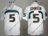 NCAA Miami Hurricanes Fotboll Jersey 5 Andre Johnson Brad Kaaya 20 ed Reed Sean Taylor Orange Vit Högkvalitativ Jersey Size S - XXL 22