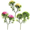 Decorative Flowers & Wreaths 1pc Artificial Flower Branch 2 Strands Plastic Faux Floral Stem Pography Supplies Wedding Party Home Garden Dec