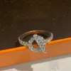 Diamant Bague Niche Conception Serrure Dames Personnalité Cool Mode Lumière De Luxe Fête De Mariage Couple Cadeau Fiançailles Bijoux Avec Sac De Velours