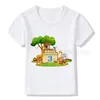 T-shirts jongens dieren verjaardag nummer print t shirt kinderen feestjongen jongensgirl grappige cadeau t-shirt cadeau