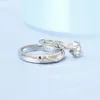 Anéis de casamento Mozanstone Deer exclusivo par de casais conjunto de anéis originais Design Design do Dia dos Namorados Jóias da Amigadeira Unissex