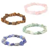 Irregular Natural Crystal Stone Strands Charm Bracelets For Women Men Handmade Beaded Party Club Decor Jewelry