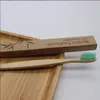 Naturliga bambu tandborste set softs borstle kol tandblekning bambu tandborstar mjuk tandläkare