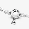 Kobiety wężowy łańcuszek Charm bransoletki 925 Sterling Silver Love Forever luksusowa biżuteria Fit Pandora wisiorki z koralikami designerska bransoletka z oryginalnym pudełkiem Ladies Gift