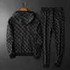 2021 Sports Suit Men's Autumn Winter Fashion Sportswear Plus Velvet Thicking New Hooded All-Match Slim Suit Men Tracksuit Set Y220420