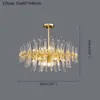 New Creative LED Crystal Hanging Lamps Gold Luxury Chandelier Firm Metal Lighting Fixtures for Living Room Bedroom Dining Hall