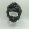 Perücke Bart Hüte Hobo Mad Scientist Caveman handgemachte stricken warme Wintermütze Männer Frauen Halloween Geschenke lustige Party Beanies 5 Farben 22228J