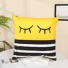 Super soft Yellow series Pillow Case Cushion cover Printed sofa car pillows cover household goods Bedding Supplies Inventory Wholesale