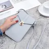 Fivela de moda pequena mini bolsa de couro mulheres cartão bolsa carteira simples tela táctil transparente saco de telefone móvel para meninas