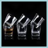 Verres à vin Verre Whisky Blanc 170Ml Bière Bar Club Spiritueux Tasse Transpar Dh2Tr