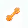 Dog Toys Colorful Dotted Dumbbell Shaped Squeeze Squeaky Faux Bone Pet Chew Toys For Dogs XB1the